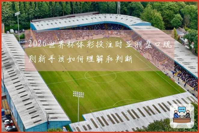 2026世界杯体彩投注时亚洲盘口规则新手该如何理解和判断